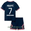 Paris Saint-Germain Kylian Mbappé 7 Hjemme 2021-22 - Barn Draktsett